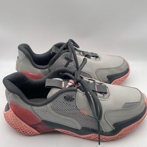 Adidas 4UTURE RNR Grey Two Glow Pink Kid's Running Shoe Size 5 FV2784